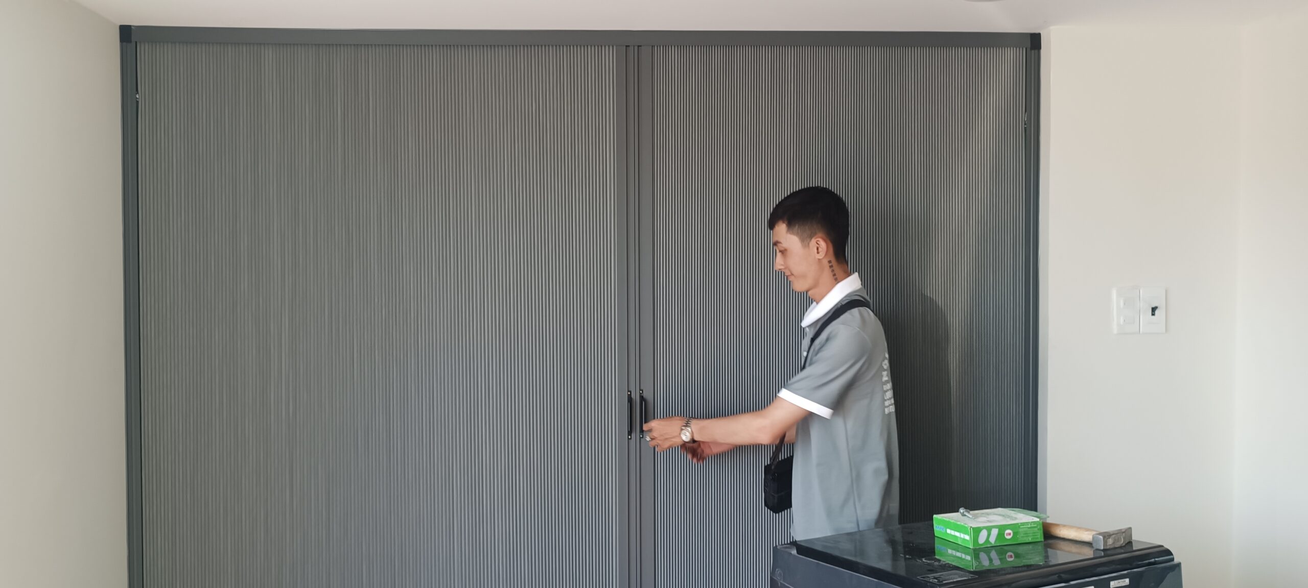 Vách Ngăn Rèm Tổ Ong Phòng Ngủ